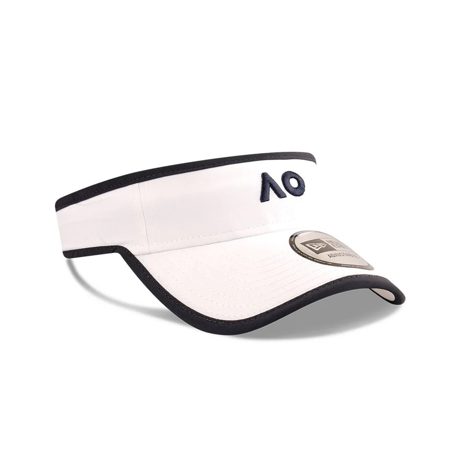Australian Open Visor - 2025 AO White Visor Performance Core Hat - New Era